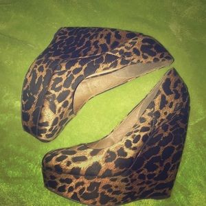 Aldo Cheetah Print Wedge Shoe